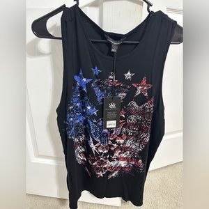 New sleeveless America top